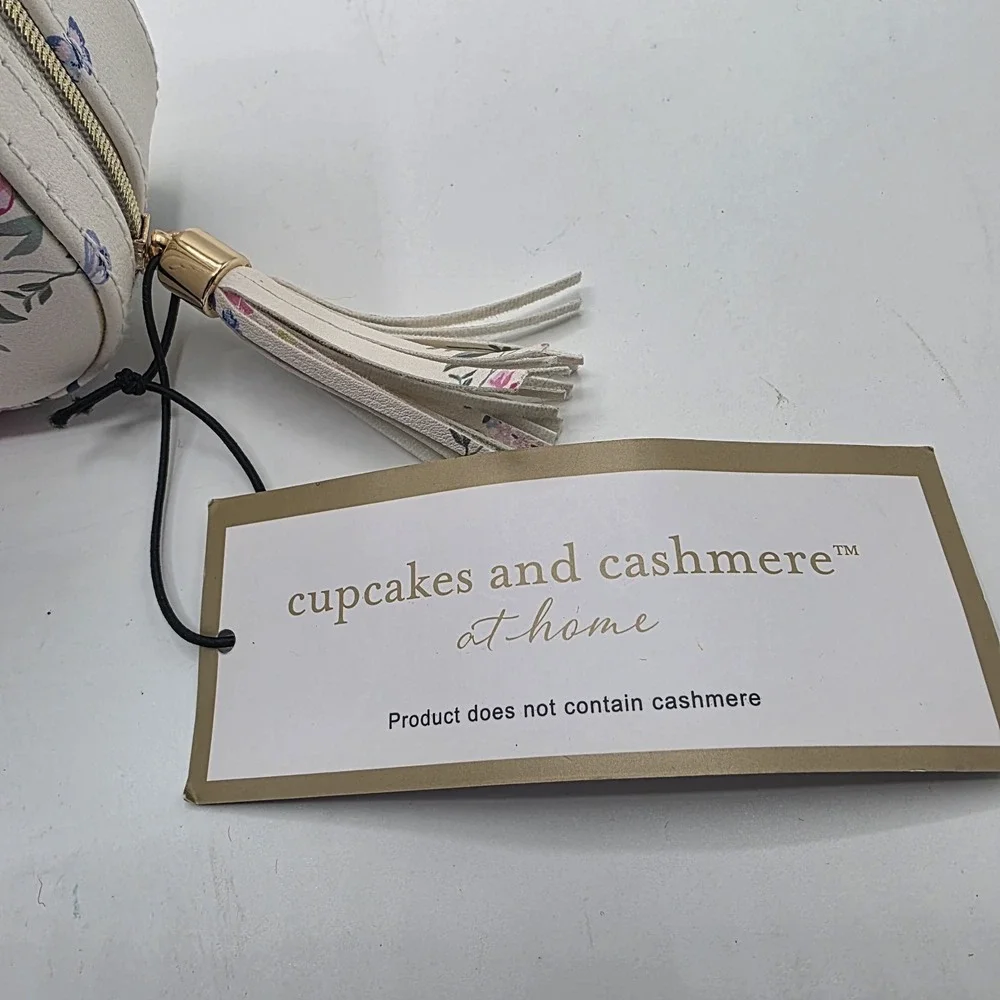 NEW Cupcakes & Cashmere at Home Travel Jewelry Box Floral Organizer Case Gift